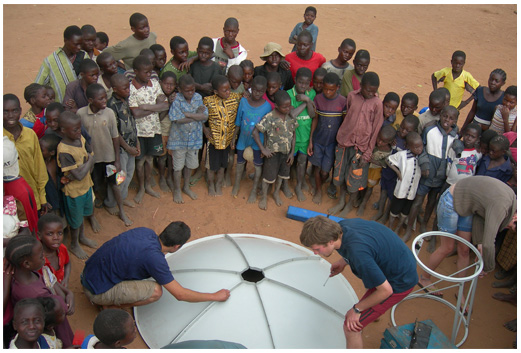 Setting up the Satellite Dish